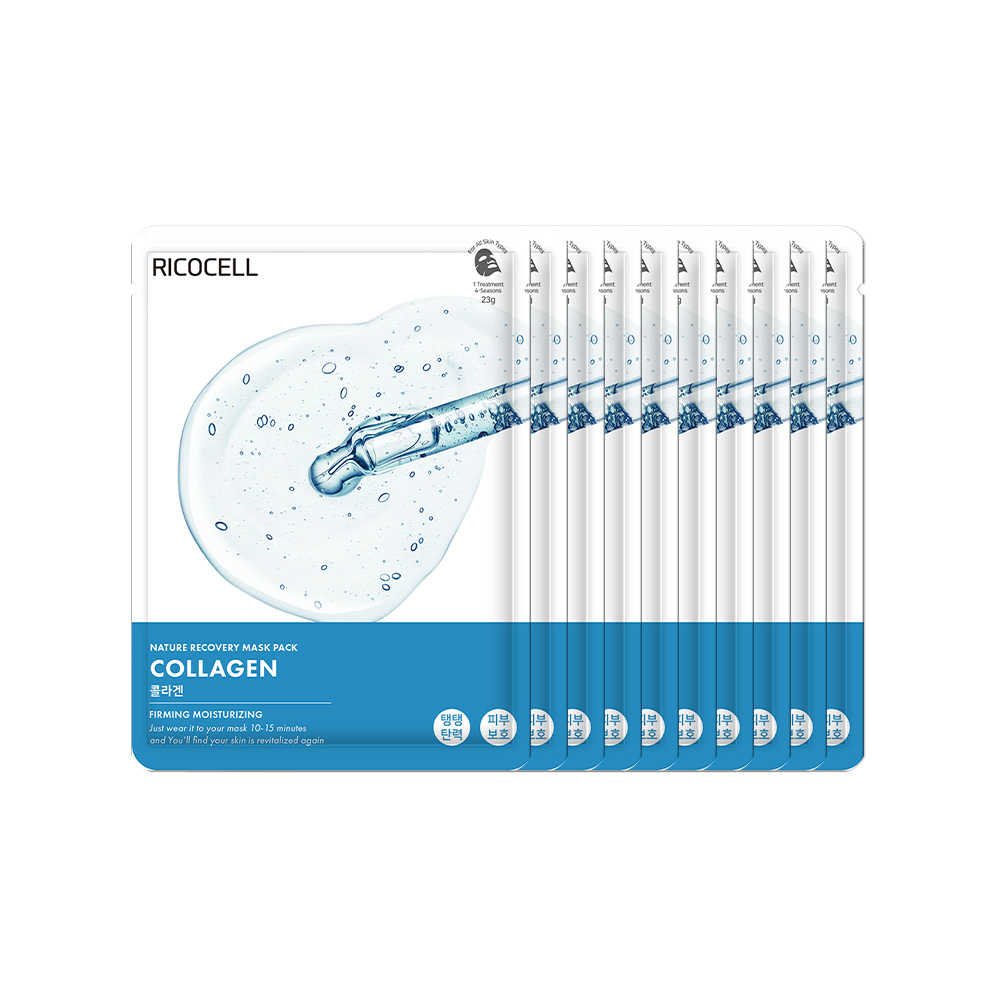 리코셀 네이처 리커버리 콜라겐 마스크팩 23g, 10개입, 10개 23,900원