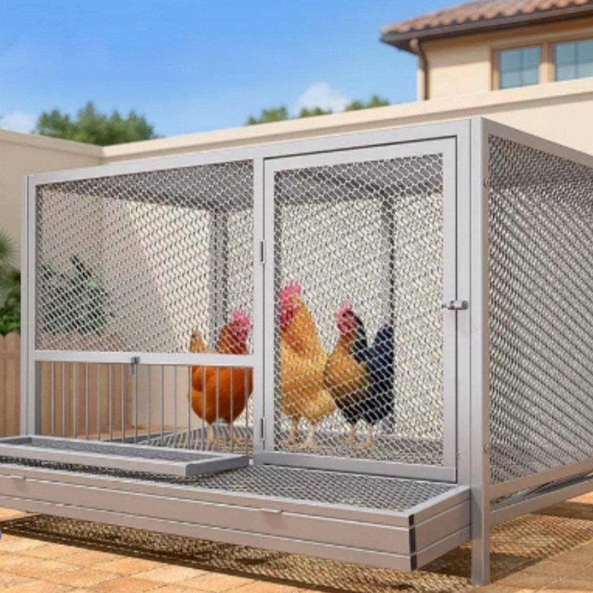 모이컴 닭장 개집 대형 철제 조립식 닭우리 가축 사육장 케이지, 1개 192,000원