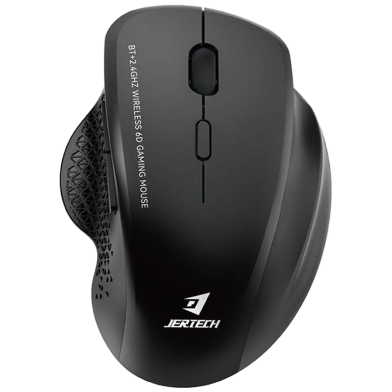 JERTECH 무선 마우스 블루투스 연결 무소음 2.4GHz 인체 공학적 W500, 블랙 34,500원