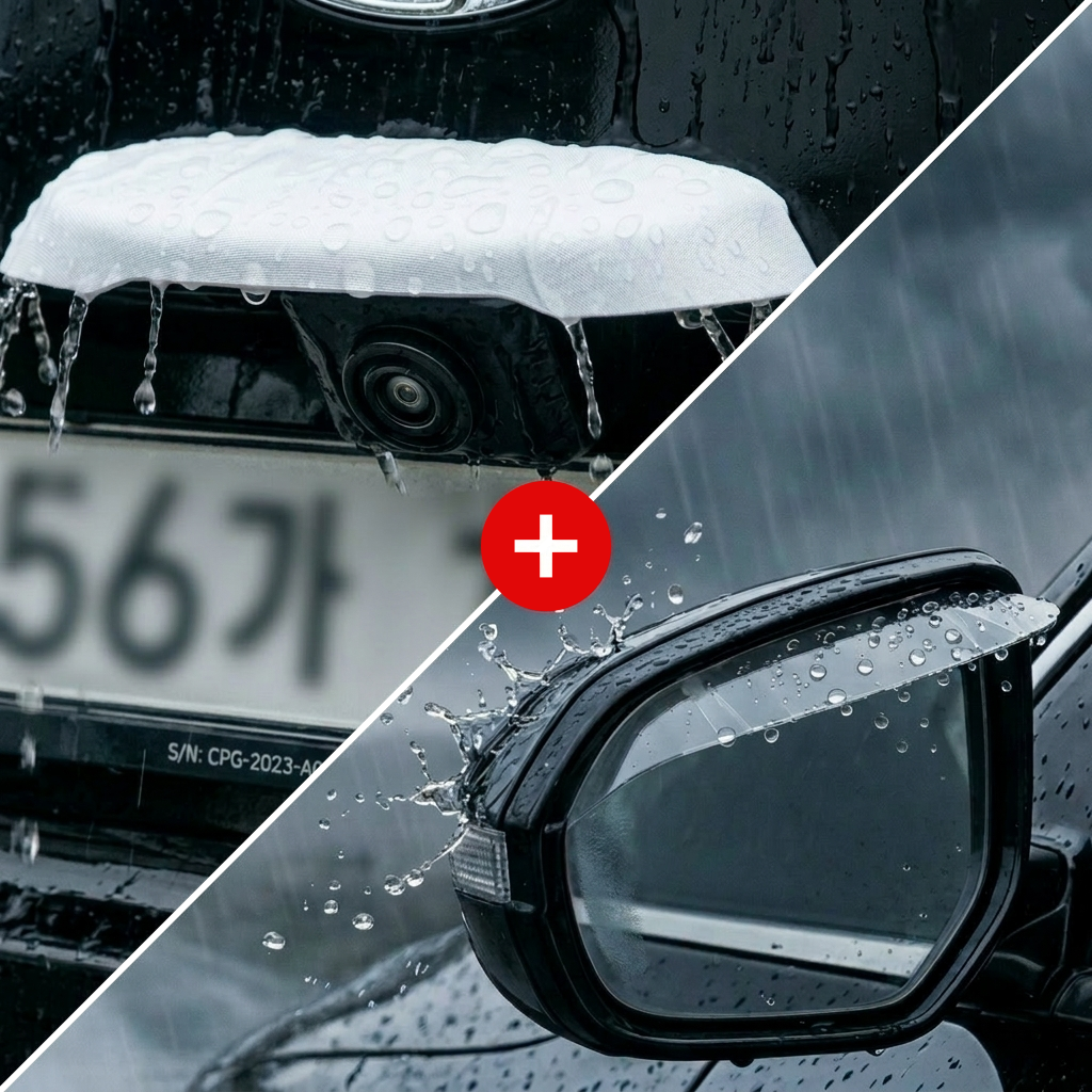 SABUDU 후방카메라 사이드미러 빗물가리개 실리콘 커버 레인 쉴드 6,500원