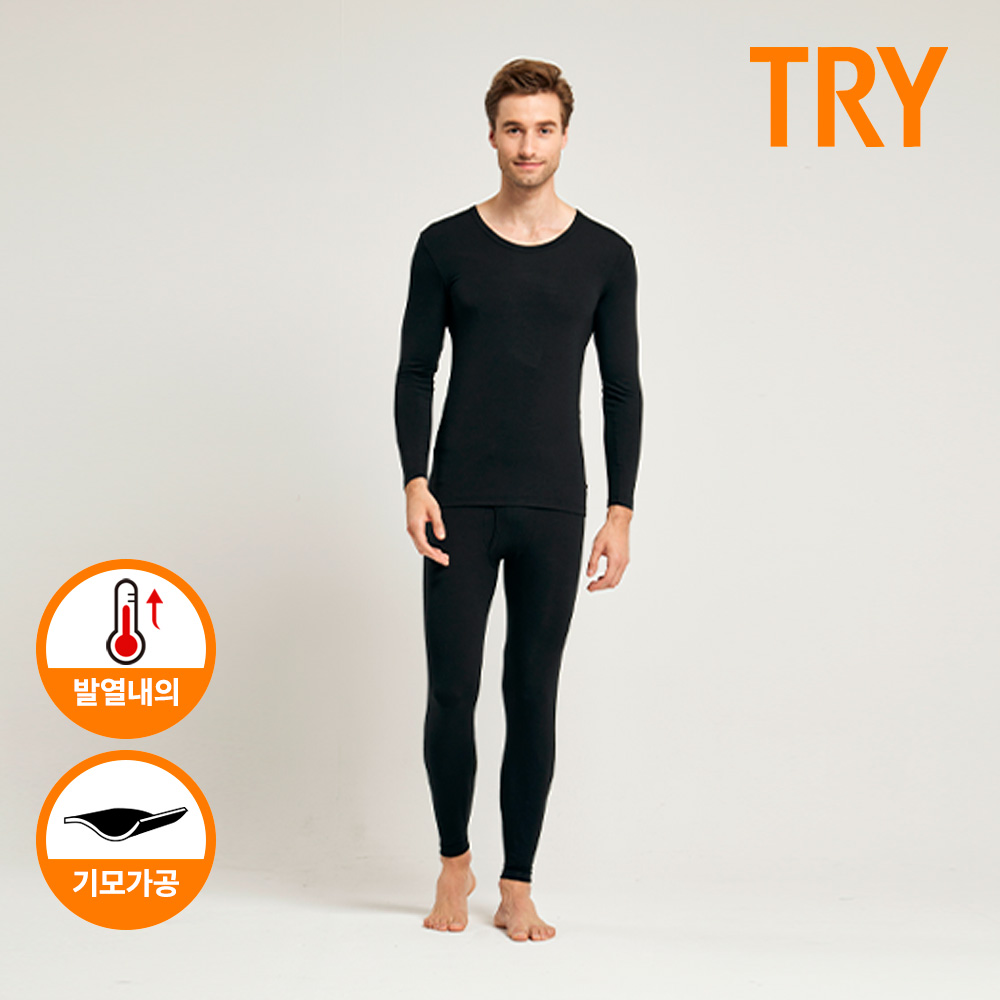 트라이 남성 겨울 기모 발열내의 히트텍 히트업라이트 웜 #I72 상하의 세트 36,900원