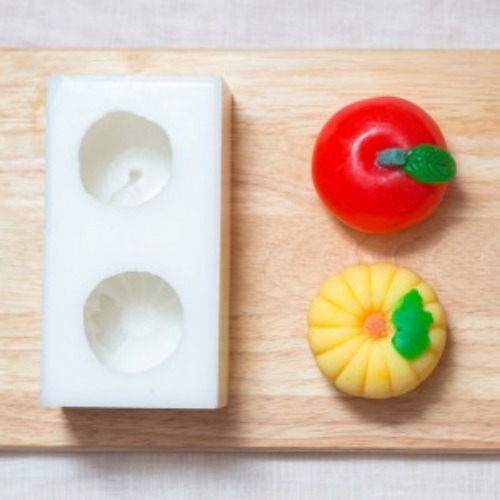 캔들바다 수제몰드 - 화과자 2구 사과 호박꽃 15,000원