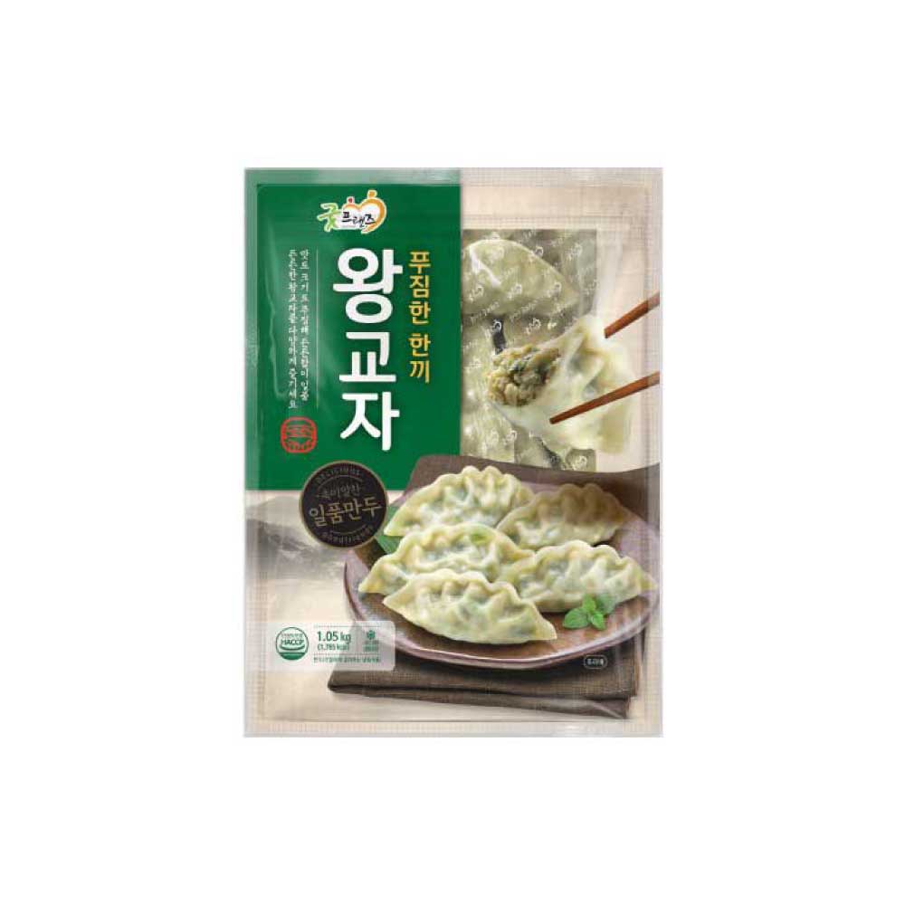 굿프랜즈 푸짐한한끼왕교자 1050g/왕만두/교자만두/고기만두/간식대용/식사대용/만두국 22,900원