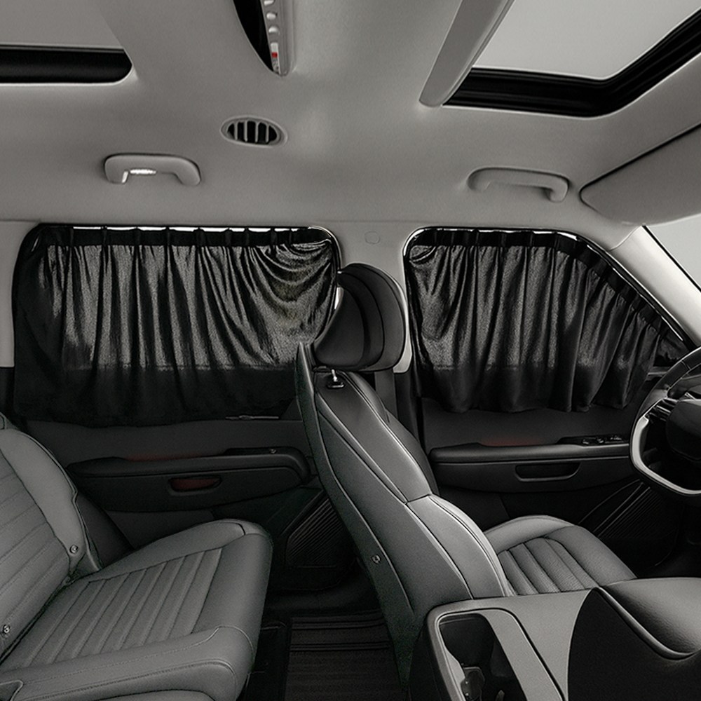 벤비아 EV9 리무진커튼 세트 뒷좌석 커텐 암막 햇빛가리개 사생활보호 차박 썬쉐이드 00822, 앞뒤풀세트 검정, 1세트 54,500원