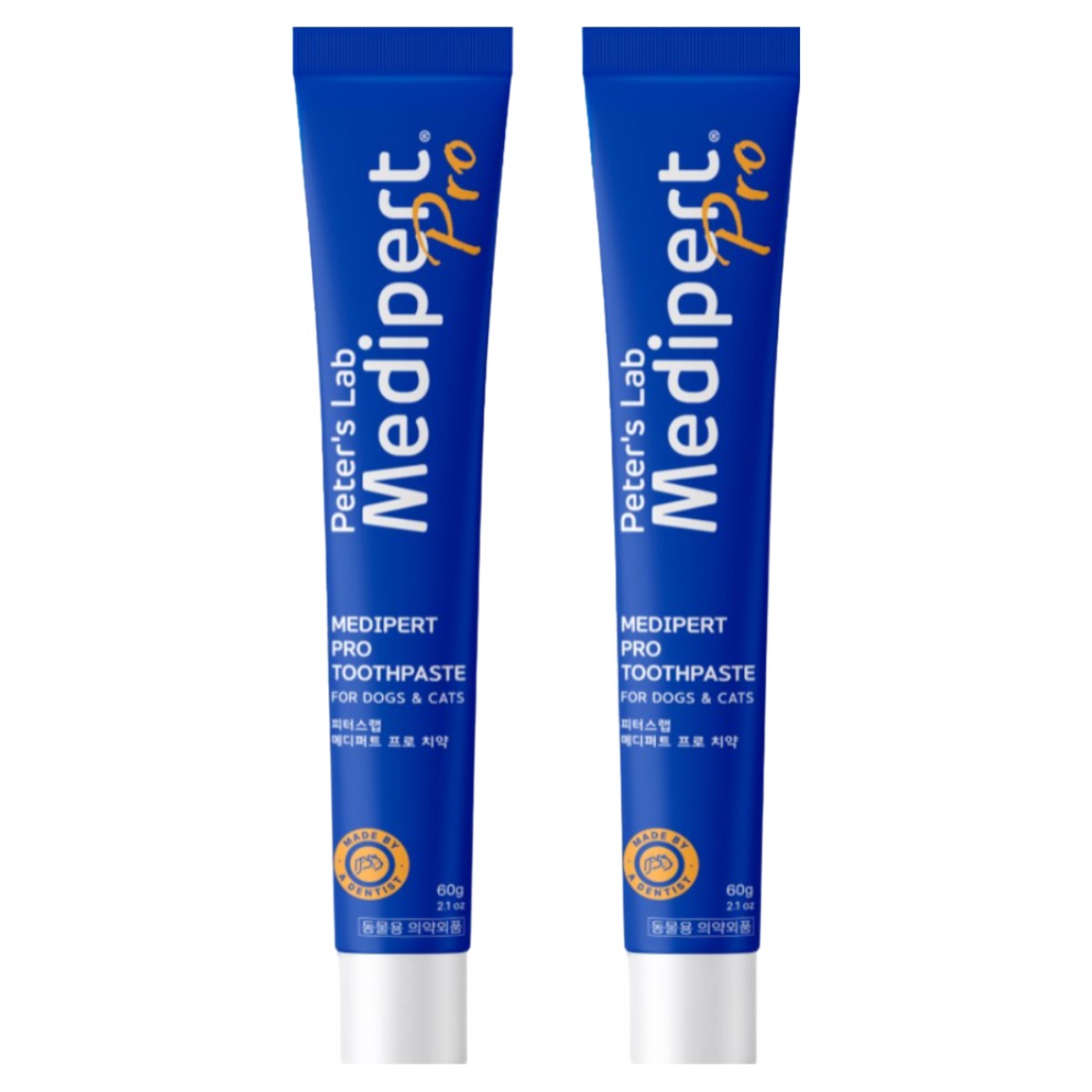 피터스랩 메디퍼트 프로 6중 효소 프로폴리스 강아지 고양이 치약 (구강질환 잇몸 치태 치석 입냄새 케어), 2개, 60g 35,300원