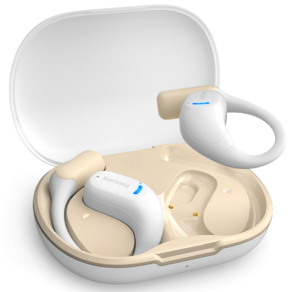 필립스 Hi-Fi ENC 노이즈캔슬링 무선 오픈 귀걸이형 블루투스 5.4 이어폰, TAA6709, 화이트 79,000원