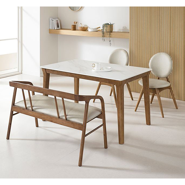 인트리 카페 오스틴 통세라믹 원목 4인 식탁세트 벤치형 680,400원