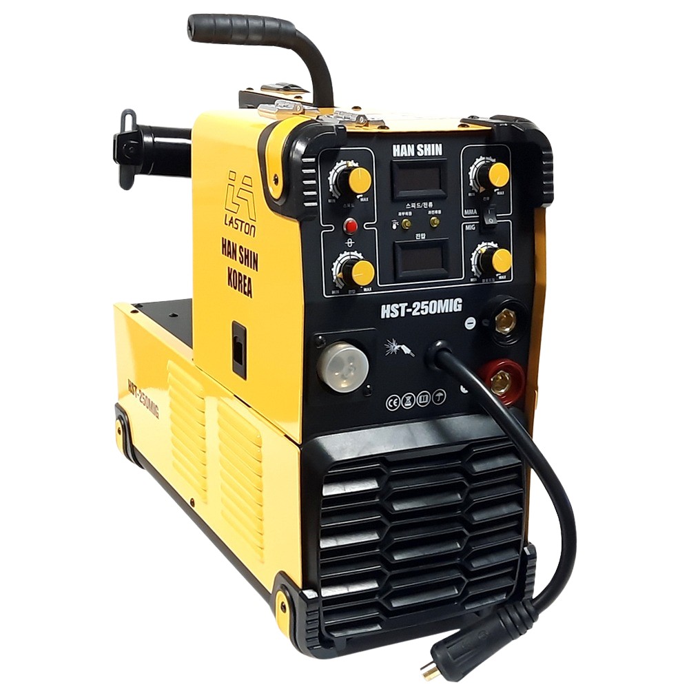 한신 논가스용접기 CO2용접기 알루미늄 용접 가능 미그 아크 검용 HST-250MIG 570,000원