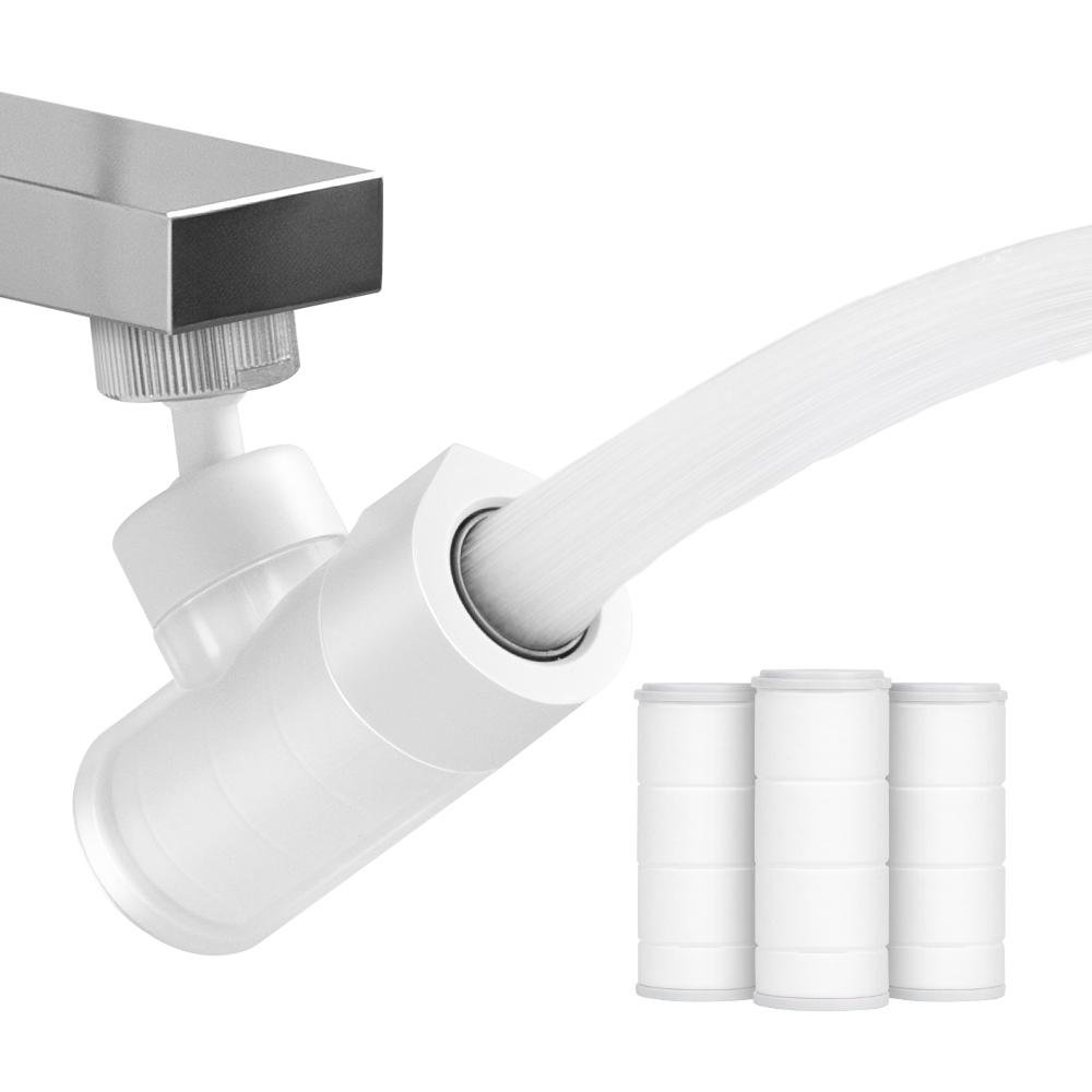 해피달링 시그니처 워터탭 세면대 필터 수전 + 필터 3P 세트, 소프트 화이트, 1세트 26,900원