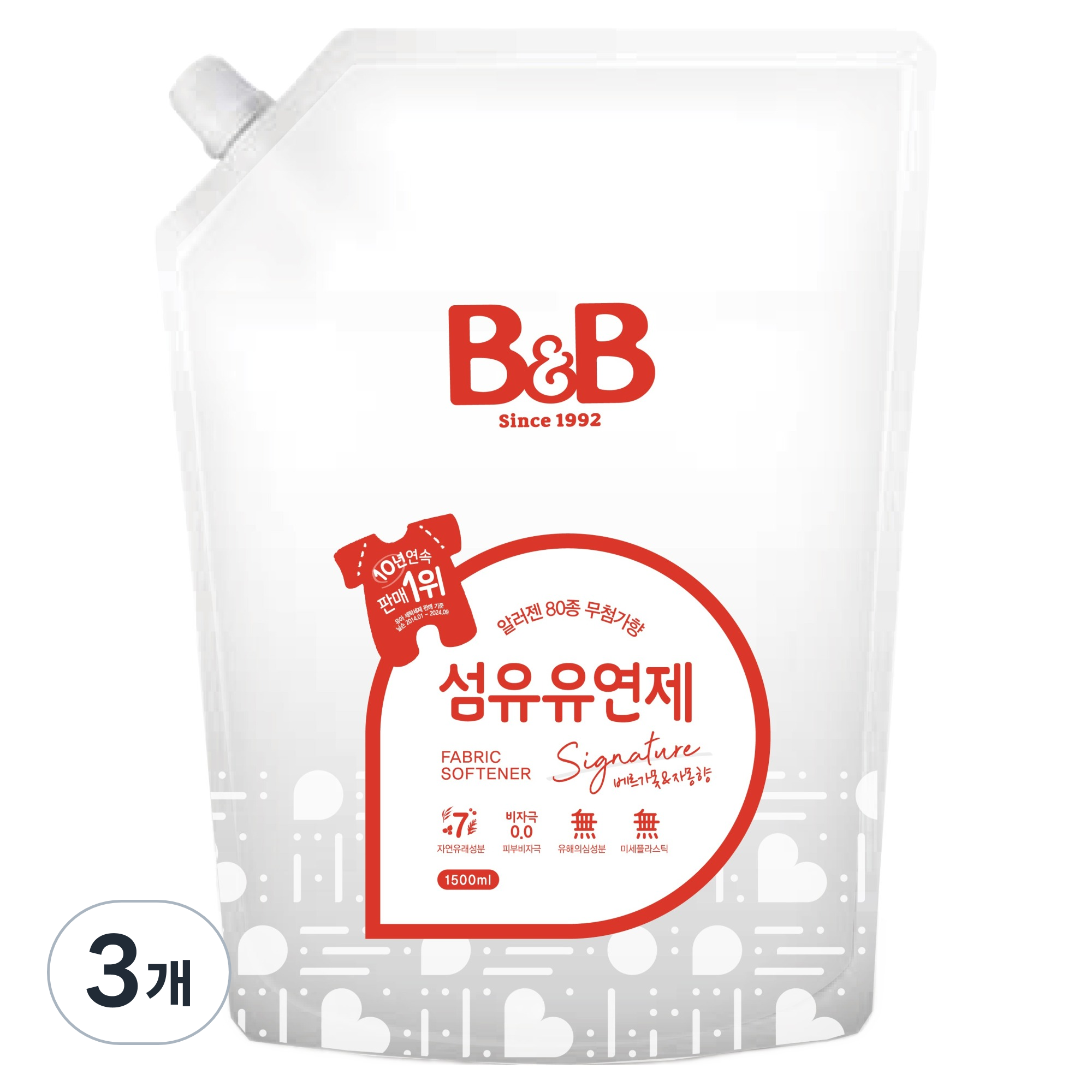 비앤비 섬유유연제 베르가못 자몽향 리필형 17,280원