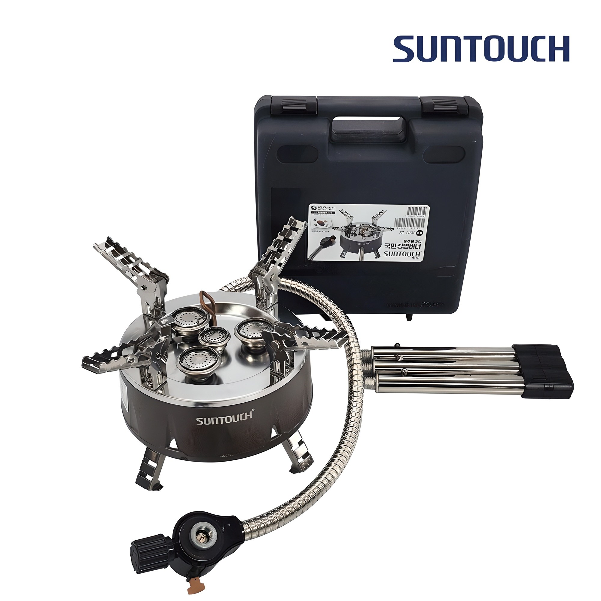 썬터치 통주물바디 고화력 캠핑버너 4구 강염버너 그리들버너 다이캐스팅 원형 ST-DS1F 40,750원