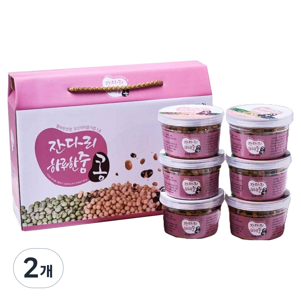 잔다리 하루한줌 콩 6p, 600g, 2개, 선택A 하루한줌100g6통세트 49,600원