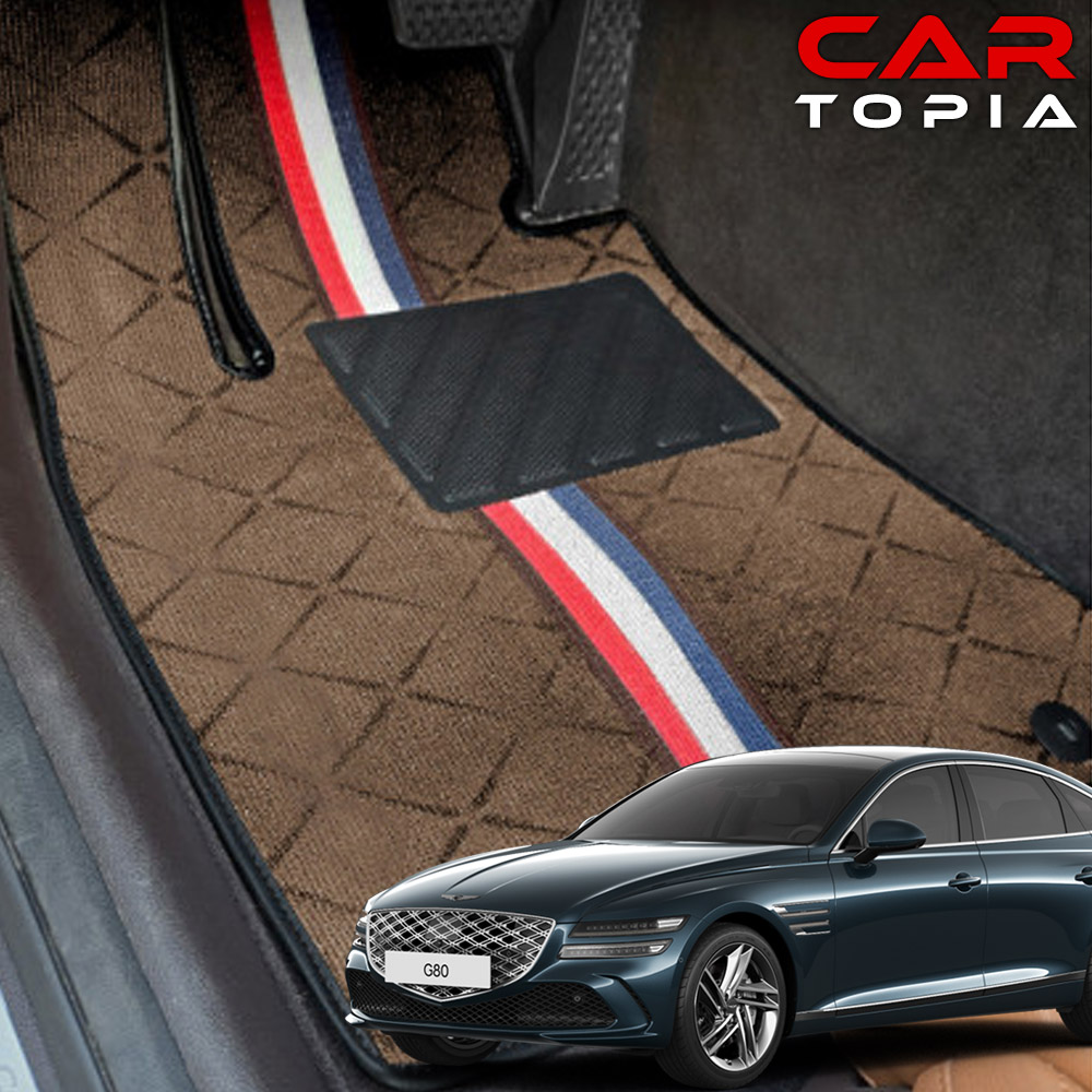 카토피아 제네시스 G80 3세대 페이스리프트 디자인 카매트 코일매트 발판 용품, 가솔린 4륜 89,000원