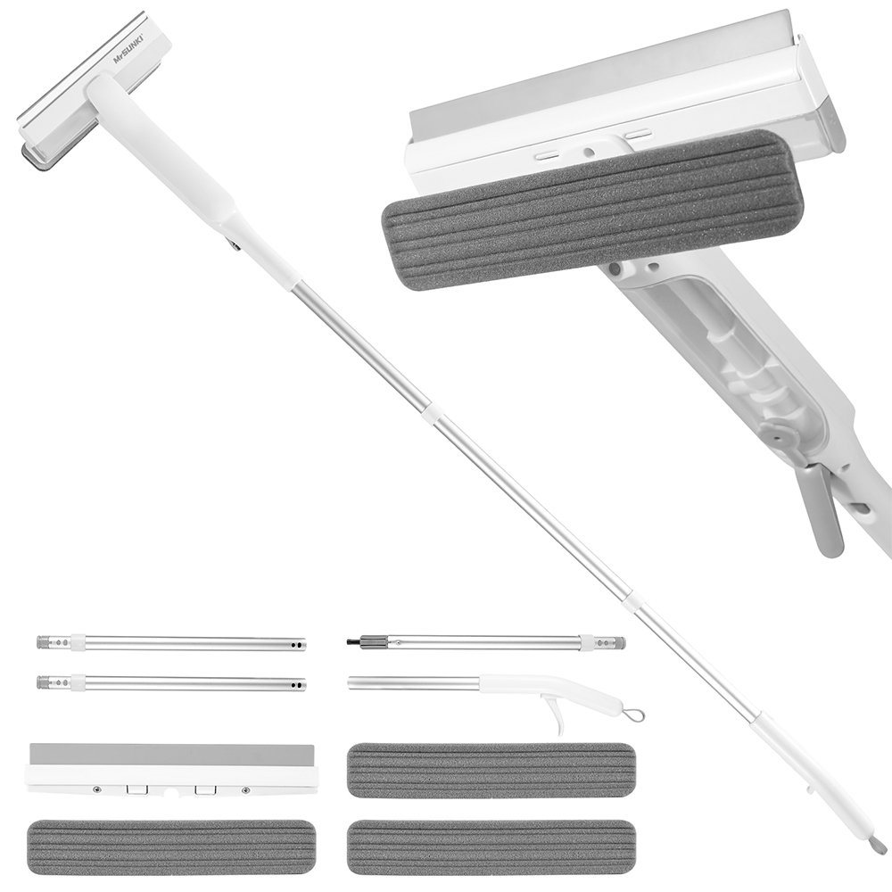고층아파트 필수 유리창닦이 스퀴지 오수회수통 물분사 창문청소도구 안전한 길이조절 연장대, 1개 41,900원