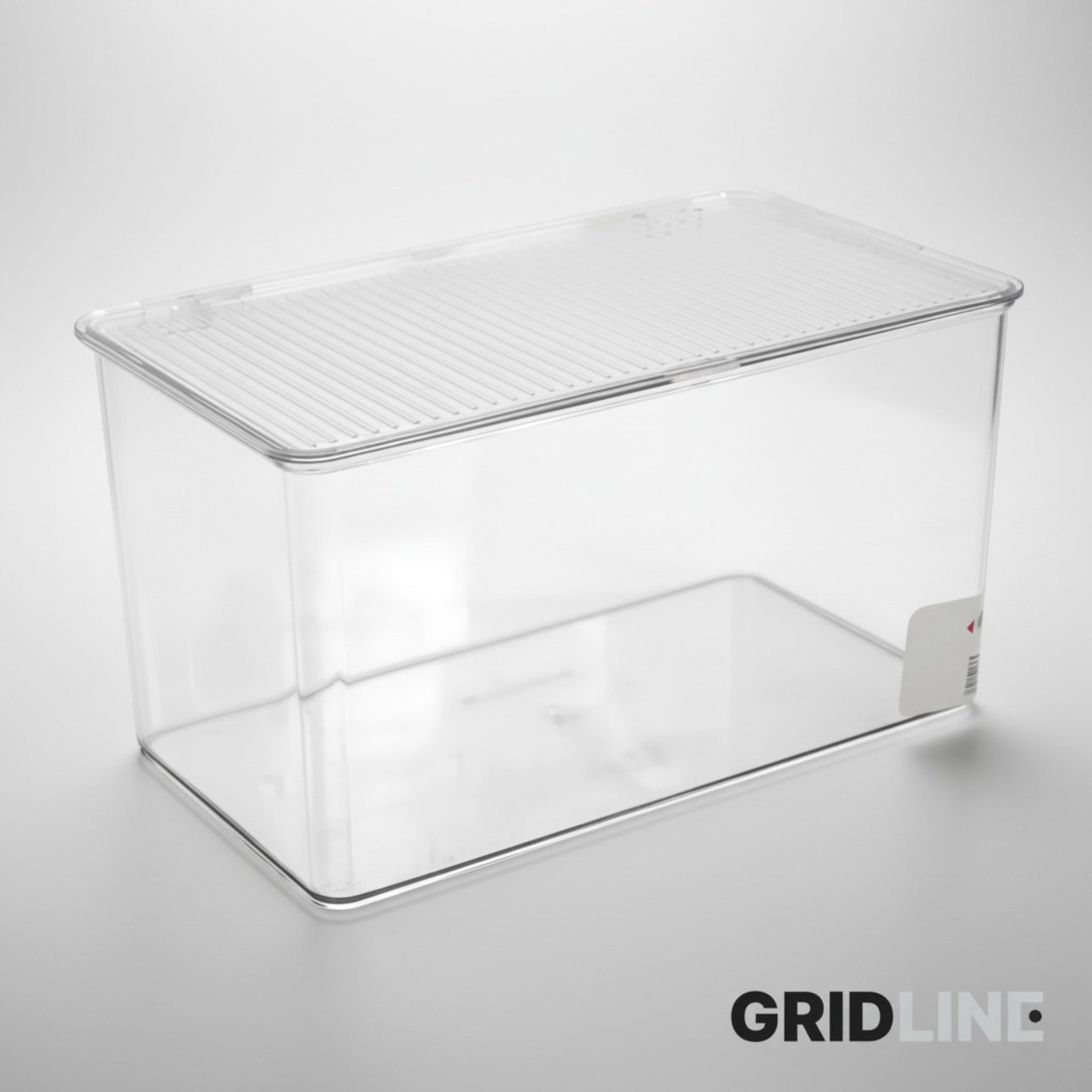 그리드라인 먼지제로 뚜껑있는 투명 아크릴 수납함, 투명 프리미엄 대, 1개 12,800원