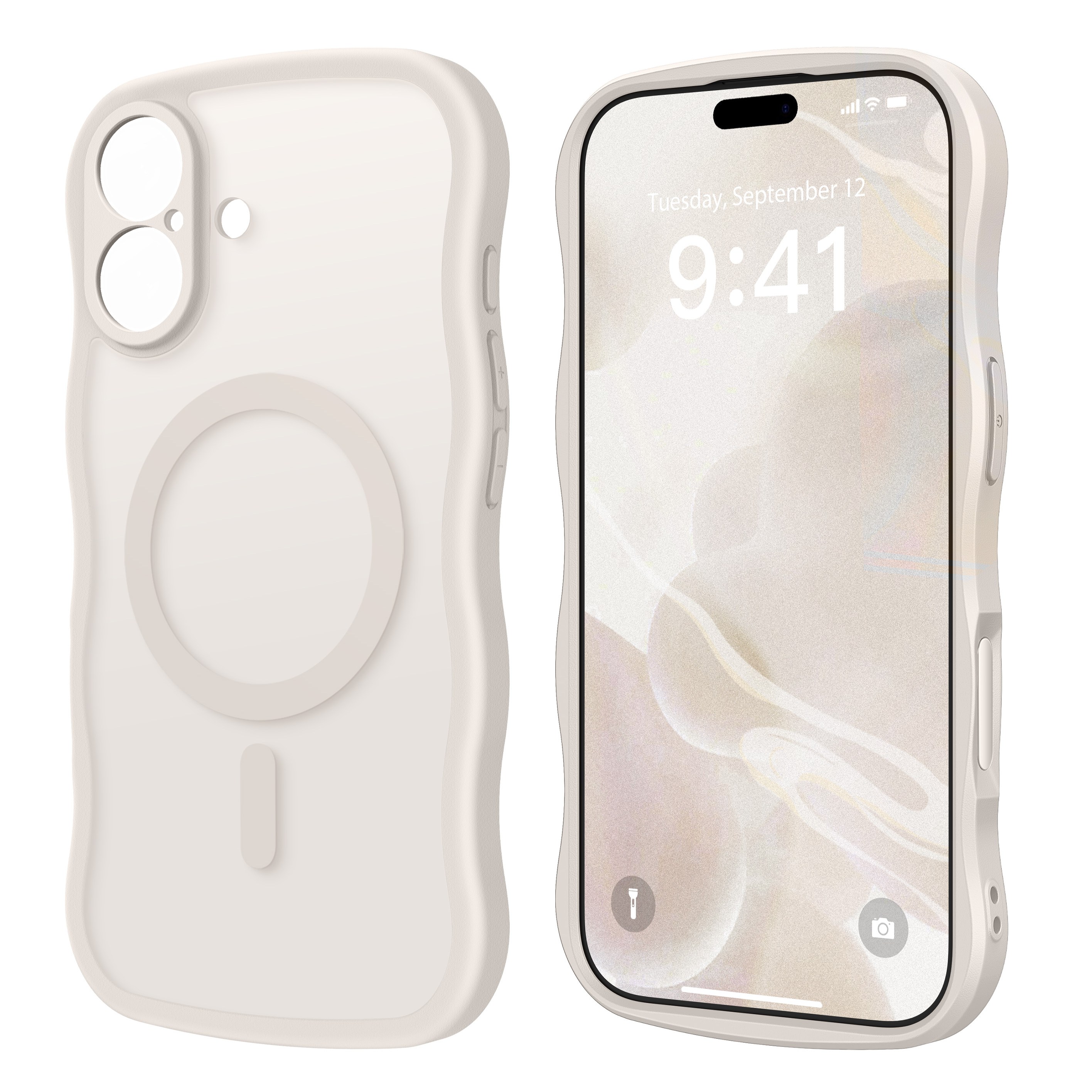 모보시 맥세이프 호환 카메라 풀커버 보호 무광 웨이브 휴대폰 케이스 50,000원