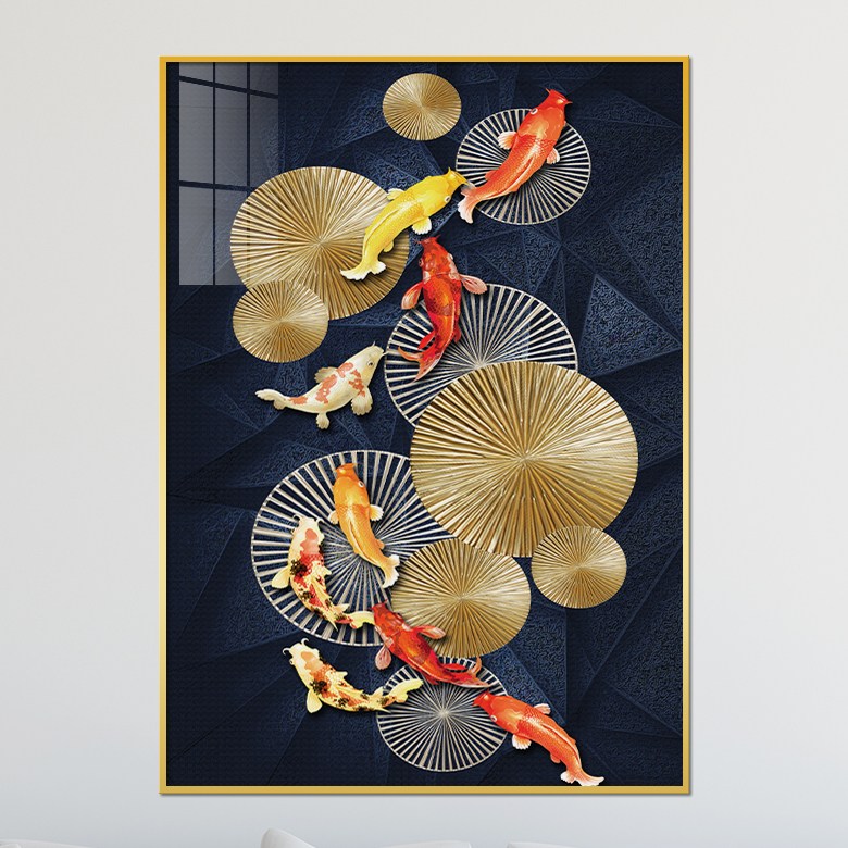 아트블루 풍수에 좋은 그림 황금 잉어 구어도 물고기 액자, 2_구어도_K 48,900원