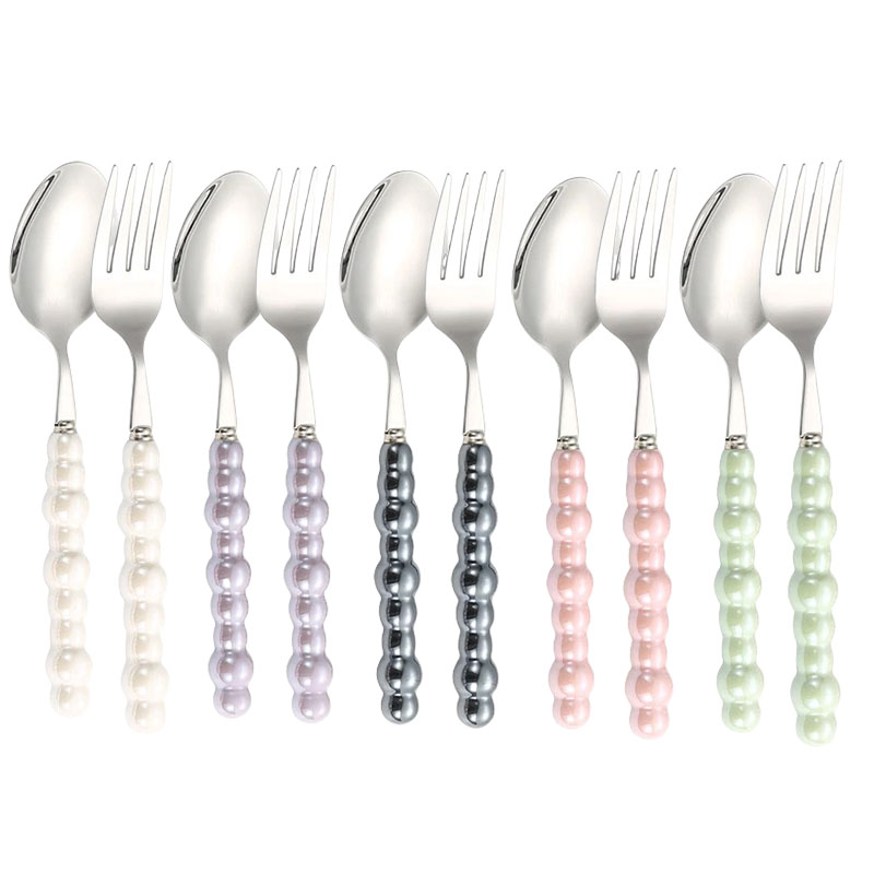 BLOWFISHFUGU 진주 스푼 포크 세트 도자기 손잡이304스텐 스푼포크세트 19,800원