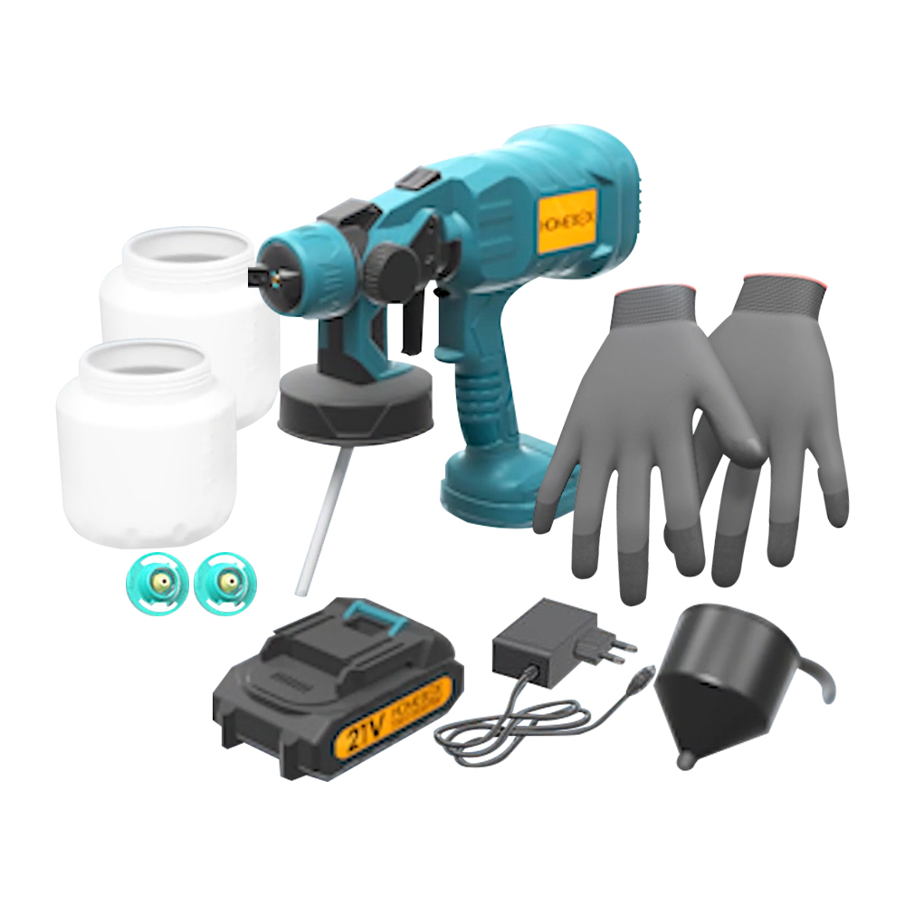 홈박스 페인트킹 자동분사 페인트건 에어 스프레이건 페인트 분무기 에어리스 무선스프레이, 1개 120,200원