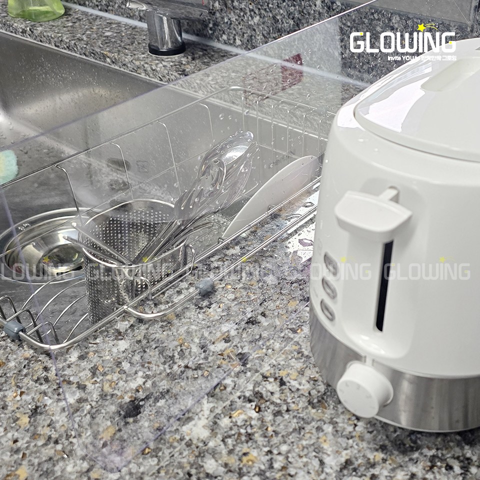 그로잉 인덕션가림막 씽크대 물튐방지가림막 정수기가림막 기름방지판 기름막이 설거지물막이 5,900원