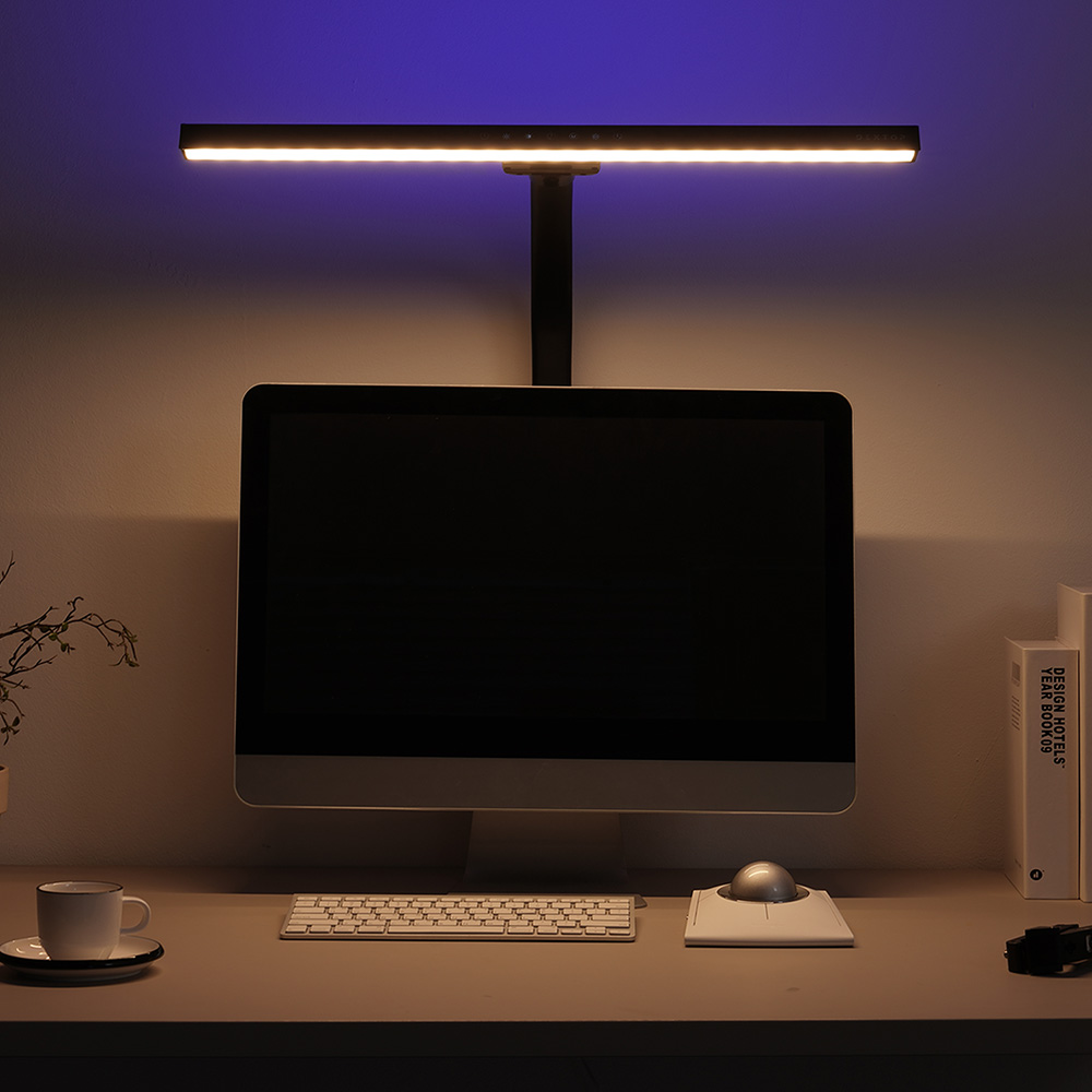 덱스탑 구즈넥 와이드 LED 그라디언트 스탠드 라이트 독서등 책상조명, 화이트 59,800원