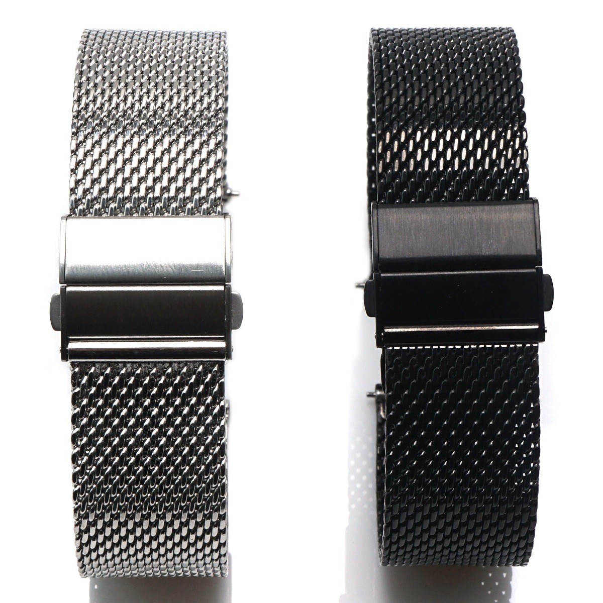 착용이 쉬운 20mm 22mm 사이즈 호환 범용 자동버클 퀵릴리즈 메탈 메쉬시계줄 갤럭시 워치호환 스트랩 밴드 14,500원