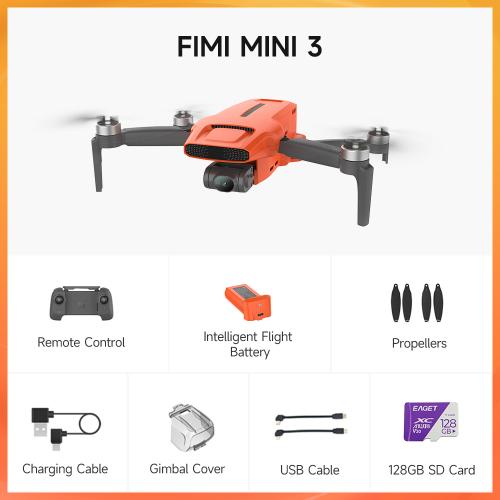 FIMI MINI 3 새로운 드론 4K 60fps 9km 범위 3축 짐벌 249g 초경량 AI 슈퍼 나이트 비디오 디자인 스마트 추적 미니 프로 드론 443,310원