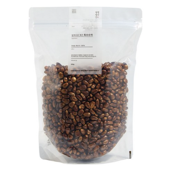 방앗간청년 압력으로 볶은 옥수수차, 500g, 1개, 1개입, 현재가 6,840원