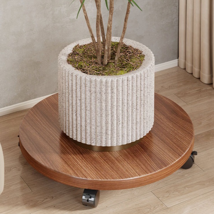 코스넬 이동식 360도 회전 화분받침대, 호두색, 1개 12,800원