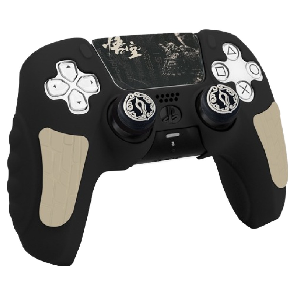 호후 플스5 PS5 프로 슬림 컨트롤러 듀얼센스 엘리츠 실리콘 그립 케이스, 오공 블랙, 1개, 단일상품 17,050원