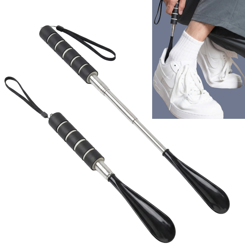 럽쥬 길이조절 휴대용 구두주걱, 2개, 블랙 11,400원