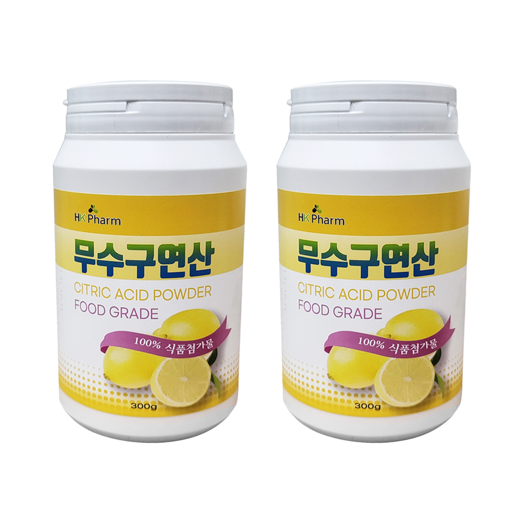 HK 식용 무수구연산 100퍼센트 분말, 2개, 300g 12,000원