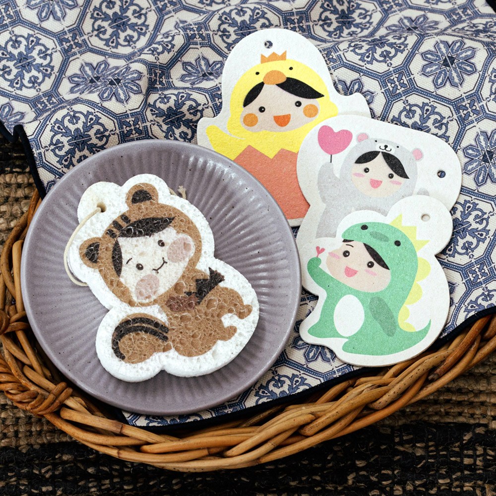 제로웨이스트 천연 캐릭터 수세미 4종묶음 주방 설거지 17,900원