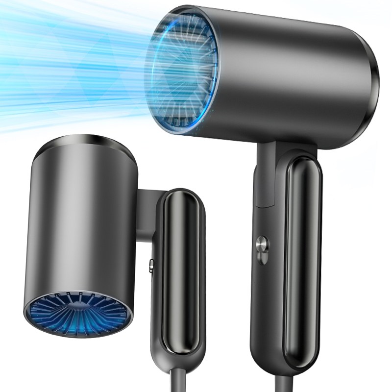 RichMagic 가정용 접이식 음이온 드라이기 냉온풍 고출력 휴대용 드라이어 1800W, 블랙, 단일상품 79,900원