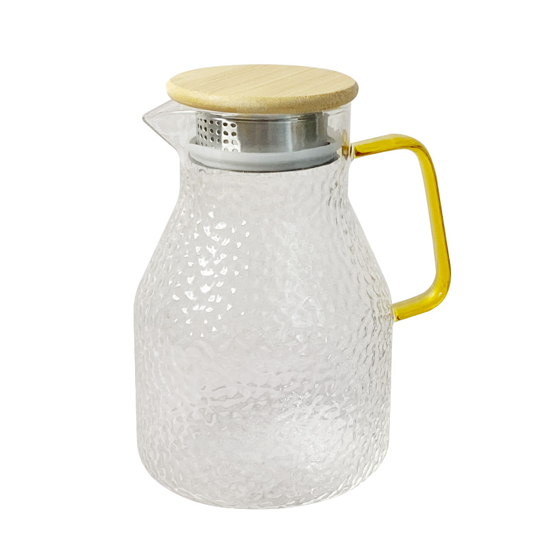 [백화점브랜드]이태리am 내열강화유리 해머톤 물병 주전자 고품질 물통 냉장고, 1600ml, 1개, 옐로우 31,000원