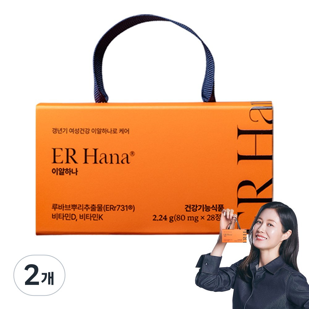 이알하나 ERr731 갱년기 중년 여성 영양제, 2개, 28정 56,980원