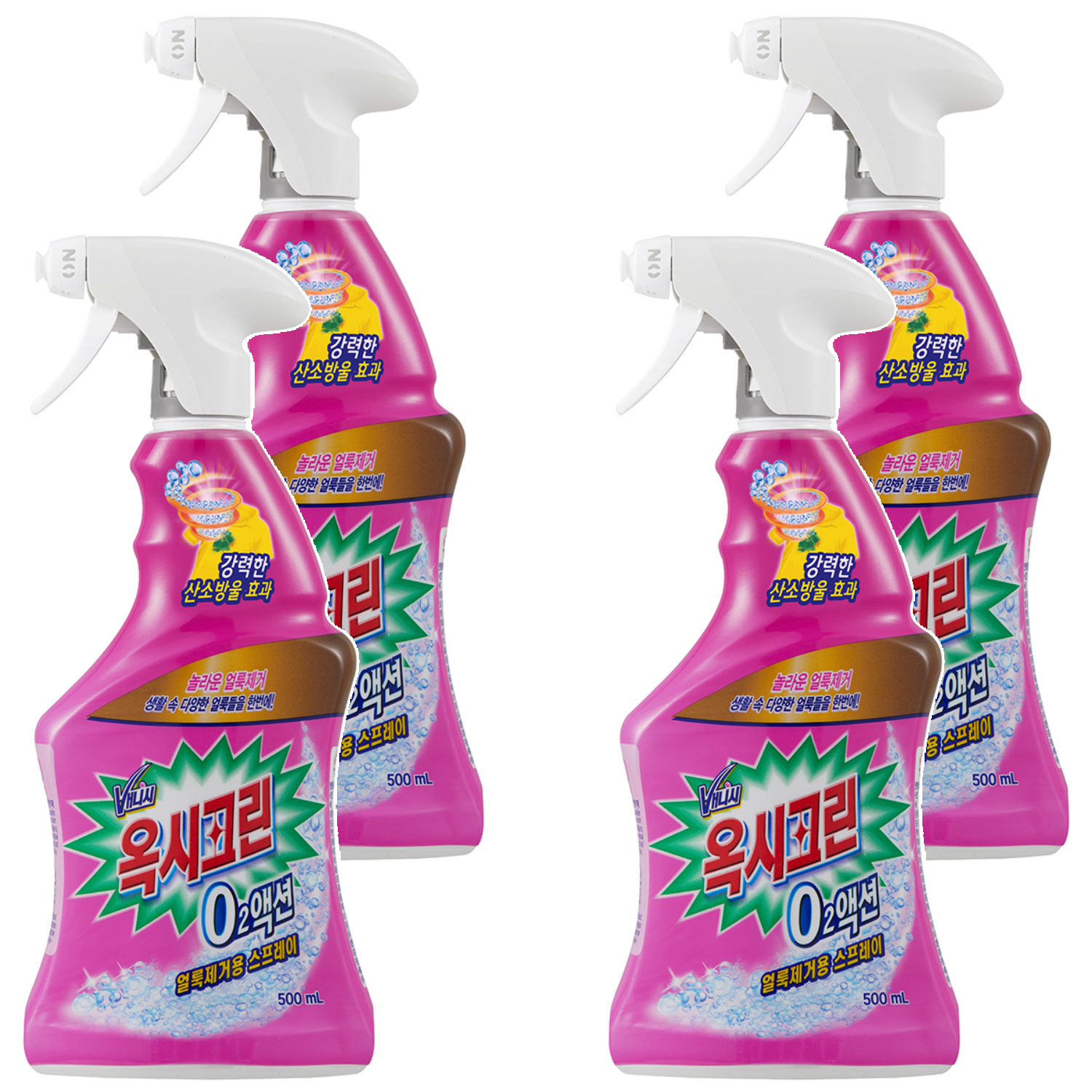 오투액션 얼룩제거 스프레이, 500ml, 4개 28,940원