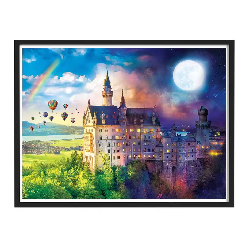 로앤뷰 DIY 규빅 비즈 보석 십자수 원단형 30 x 40 cm, 왕궁 궁전, 1개 5,800원