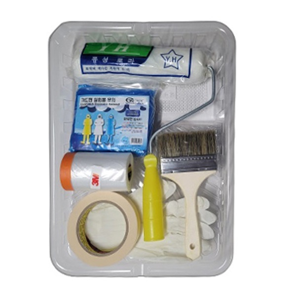 페인트칠 유성 수성 겸욤로라 9인치 페인트붓 페인트로러 붓 롤러 셀프페인팅 도구 세트(대) 8,990원