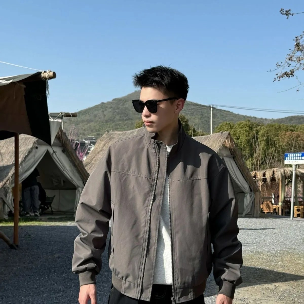 녕동 빅사이즈 남성 항공 점퍼 캐주얼 데일리 아웃도어 봄가을 카고 자켓 42,700원