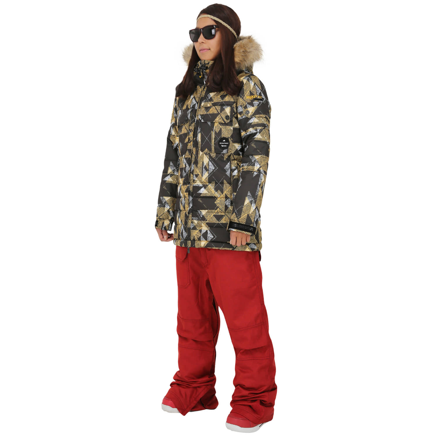 슈가포인트 여성 보드복/스키복 세미 롱 자켓 두터운 패딩 고어텍스기능 Dragon WJ1 92,400원