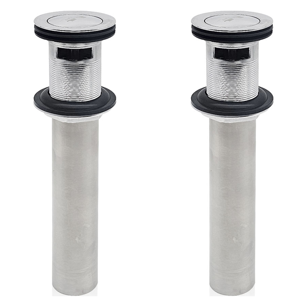 비앤홈 세면대 원터치 자동 팝업 실버, 2개 11,900원