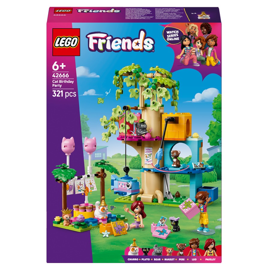 레고 프렌즈 42666 고양이 생일 파티와 트리 하우스 38,600원