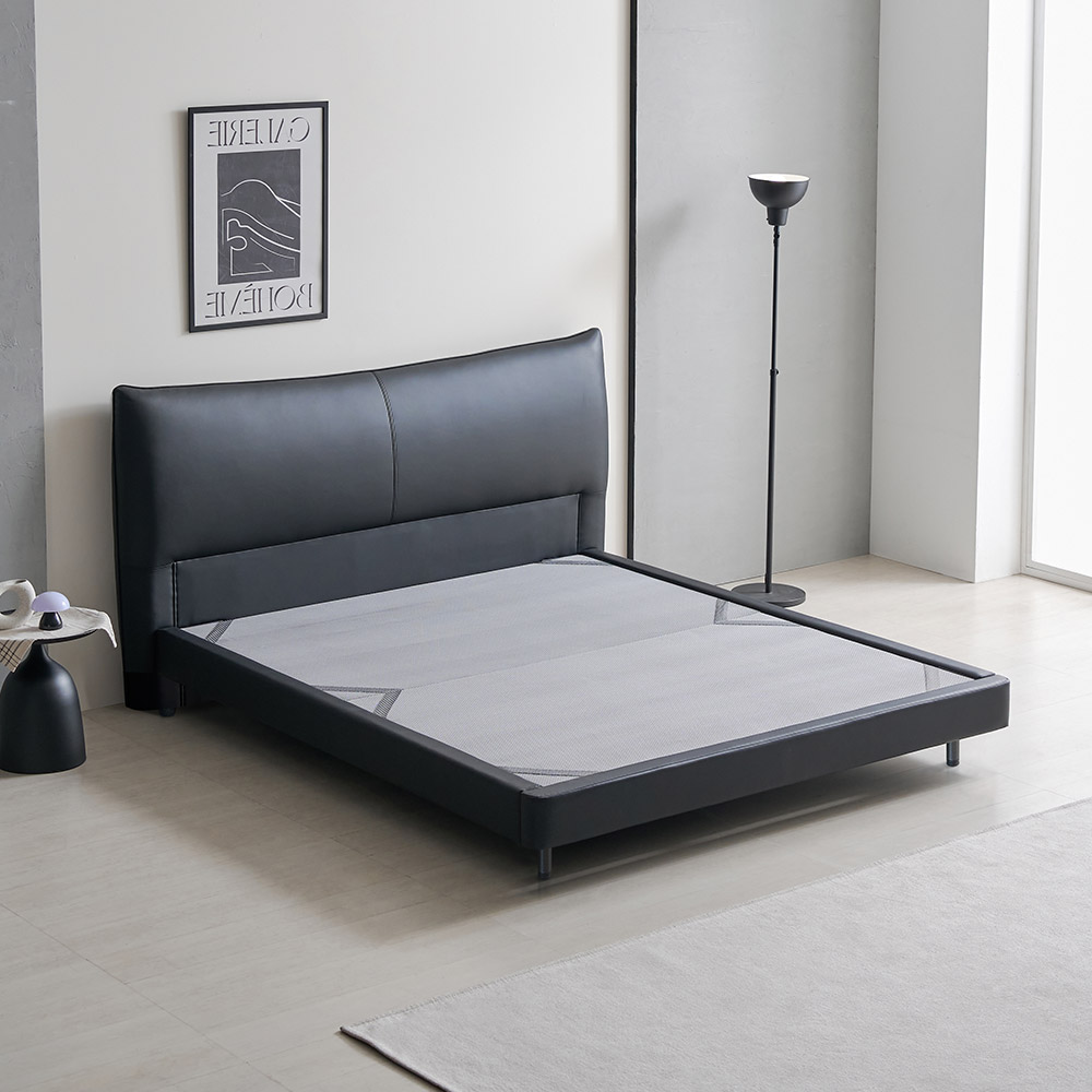 라로퍼니처 스테디 1500 1800 가죽 호텔식 Q LK 침대 퀸 킹 라지킹 프레임, 블랙 518,000원