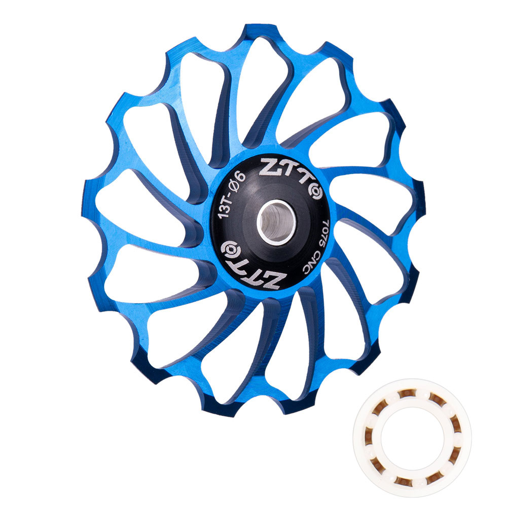 자전거 뒷드레일러 고속 세라믹 풀리 베어링, 블루, 1개 10,000원