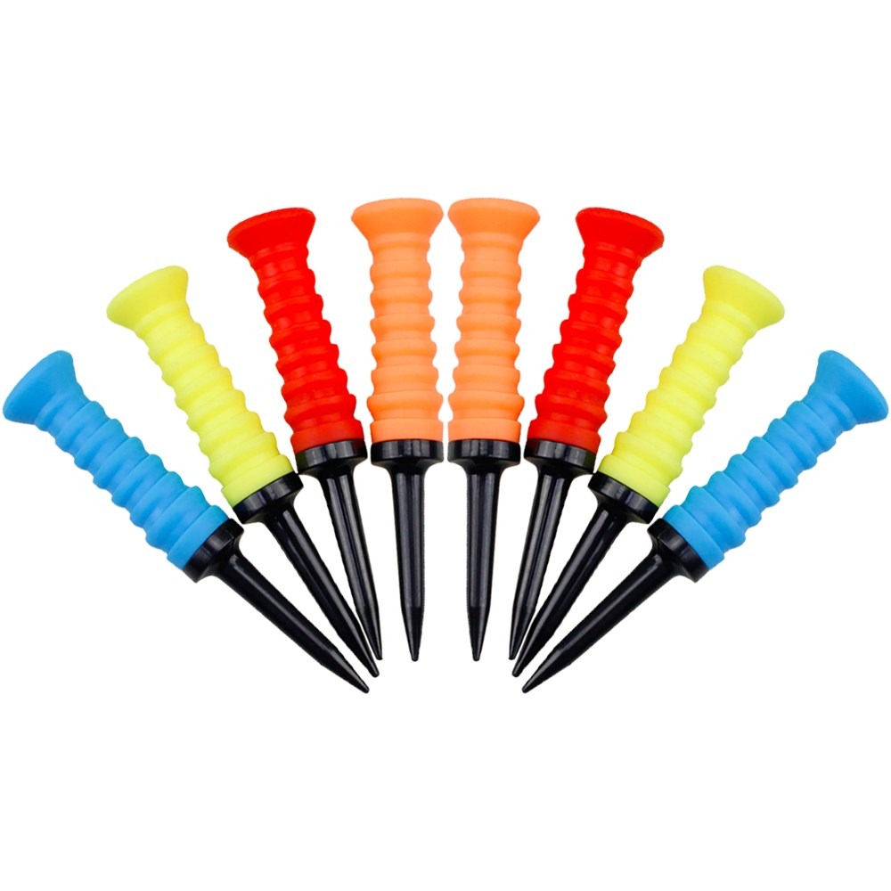 비거리증가 골프티 실리콘 골프티꽂이 무저항골프티, 12개, 4색, 현재가 14,240원