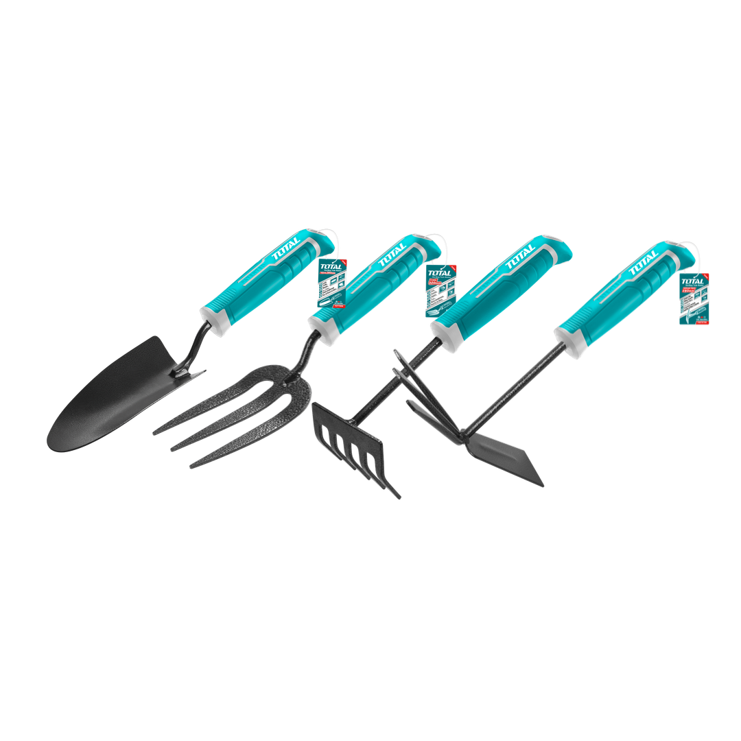 토탈공구 정원 원예 모종삽 4종세트 원예도구 가드닝 텃밭 모종 양날호미 오발 갈퀴 삼지창 포크삽 갈고리 꽃삽 모종삽 주말농장 농촌체험 THFTT858, 1개 23,400원