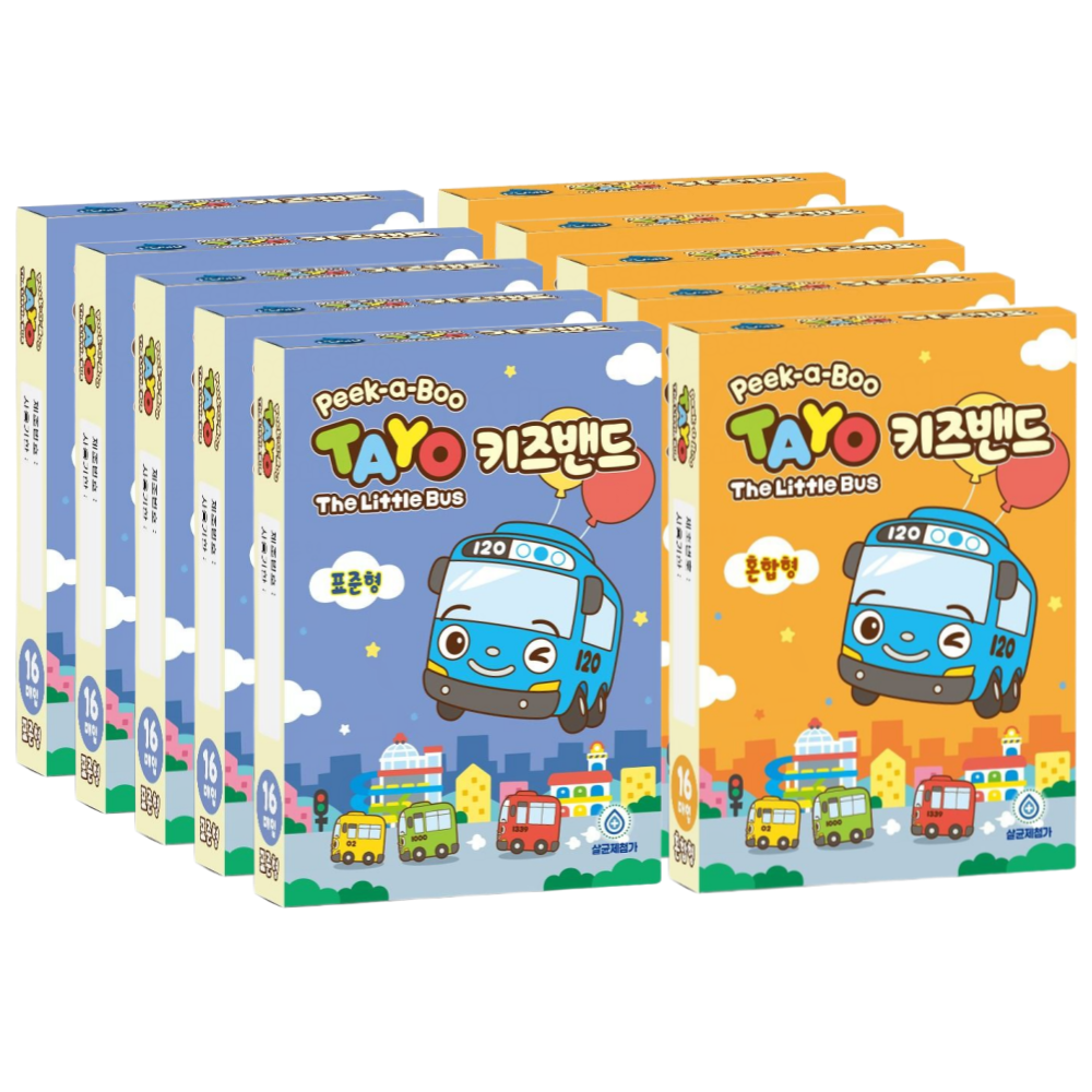 꼬마버스 타요 키즈밴드 표준형 5개 + 혼합형 5개 어린이 상처밴드 6,410원