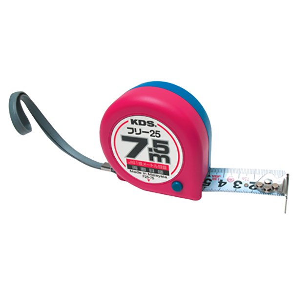 KDS 양면 수동줄자 F25-75BBP 폭25MM길이 7.5M 기본 줄자보는법 전문가용 가정용 콘벡스 양면눈금 아크릴코팅 13,600원