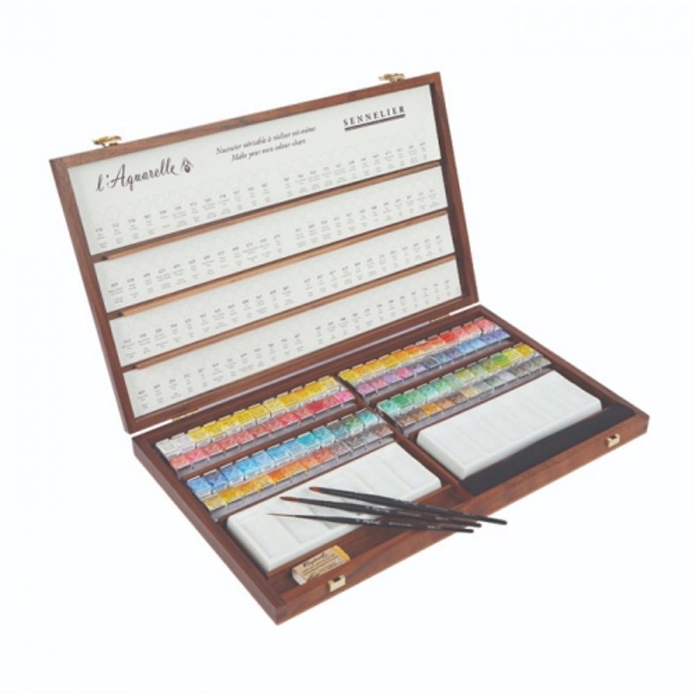 HGR 시넬리에 수채 고체케익 96색+도자기 팔레트+붓3 1,320,000원